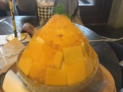 双球冰淇淋配华夫饼-莓园冰淇淋店