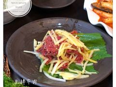 生拌牛肉-咸草酱蟹