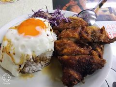 生炸鸡腿蛋饭-食运茶餐厅(文化宫店)