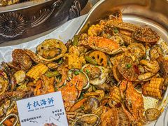 -东来菜馆•手抓海鲜家常菜•海鲜锅贴(鸽子窝店)