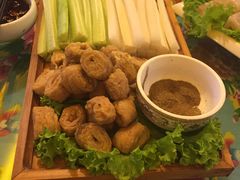 老式炸大肠-闯关东东北农家菜(崂山石老人店)