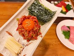 生拌牛肉-炼火烤肉店