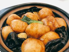 香菇菜心面筋煲-乾隆美食·本帮菜(黄河路店)