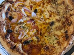 蘑菇烟熏牛奶芝士披萨-PIZZA BIANCA(民园店)