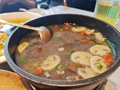 蘑菇肉丝鹅血汤-鹅村长(江中店)