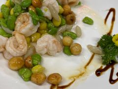 麦冬夏果炒虾球-中卫御苑福膳·养生局(圆明园店)