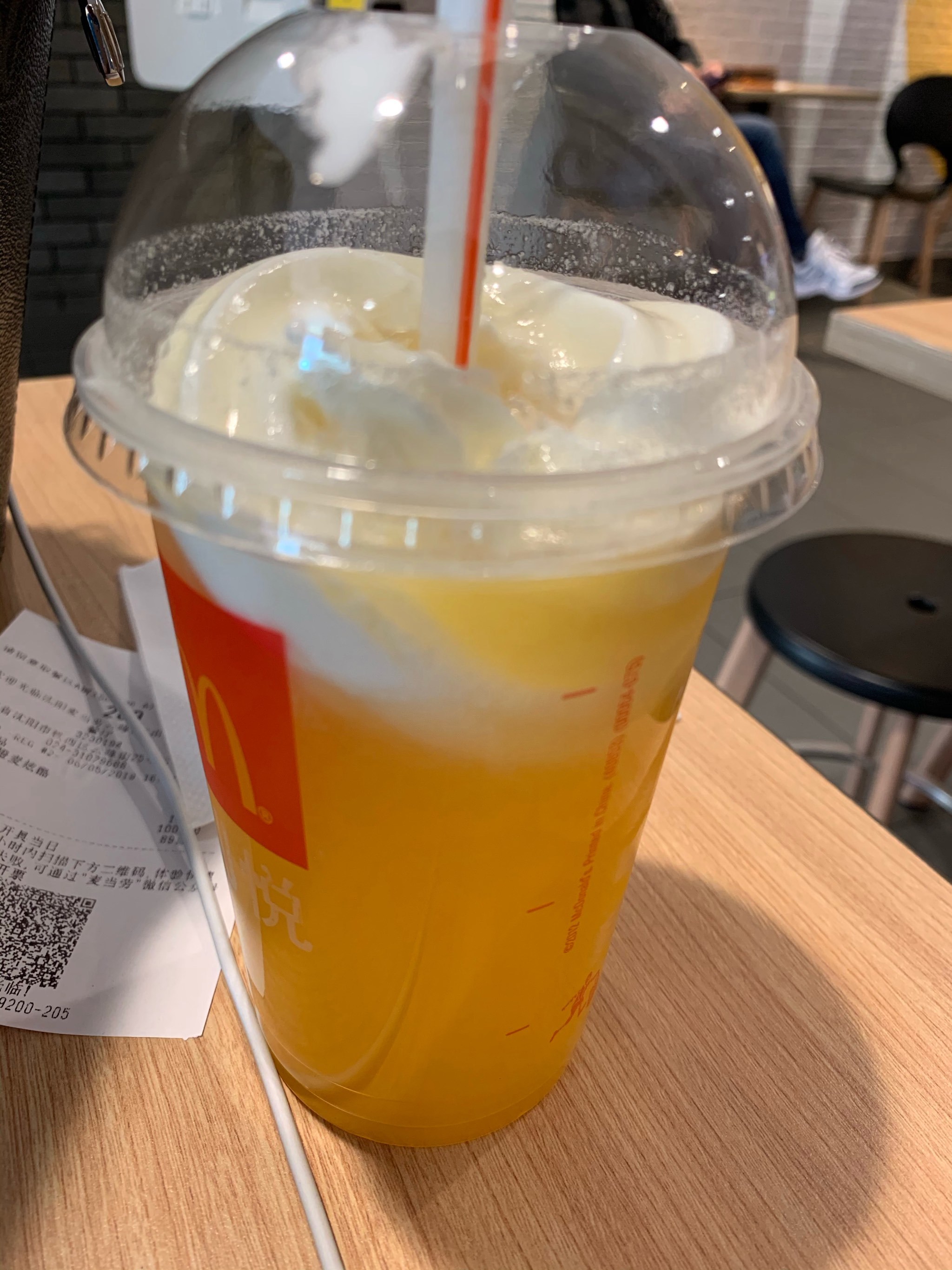 阳光橙麦炫酷真的不好喝 啊哈哈哈哈 我想