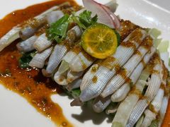 秋葵拌沙虫-黑明餐厅(白鹭洲店)
