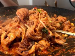 铁板章鱼五花肉-春熙台韩国料理·章鱼肥牛(西丽店)