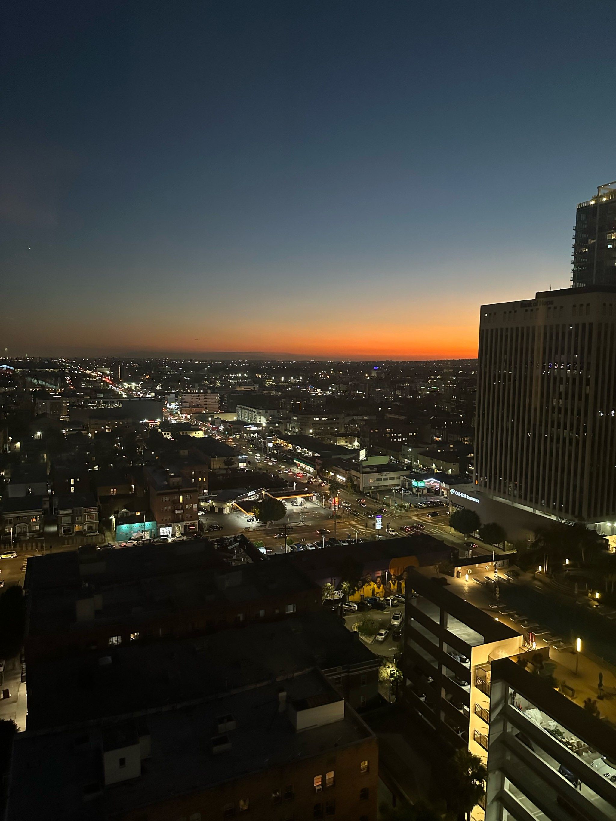 美丽的洛杉矶夜景