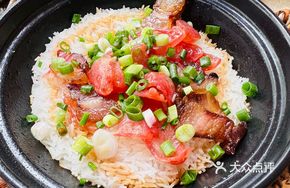 Cantonese Char Siu Rice in Clay Pot