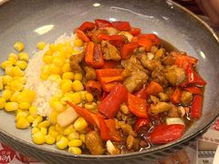 辣汁鸡丁拌饭-杯子红牛排(创意产业园店)