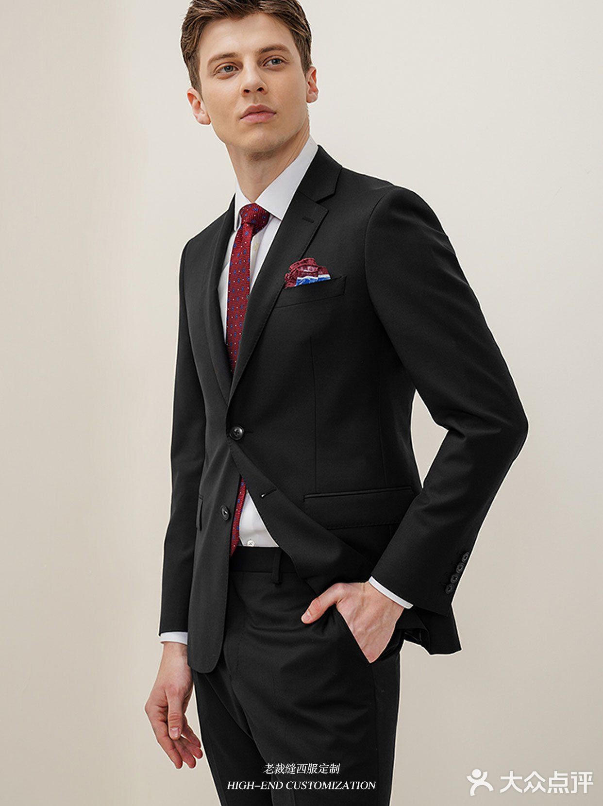 重庆西服丨黑色西服穿上身✅真的很高级☕️