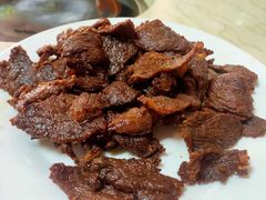 炸五指山牛肉-翡翠老鸭店