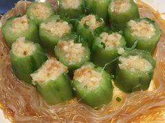 金银蒜蓉干蒸丝瓜-汤城小厨•粤菜•靓汤(金宝街店)