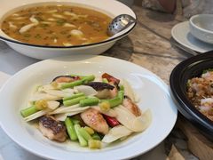 羊肚菌釀虾滑炒芦笋-火婆子·川小馆(扬韬科技广场店)