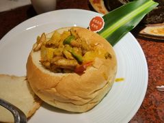 面包咖喱鸡-绿茶餐厅(华联万柳店)