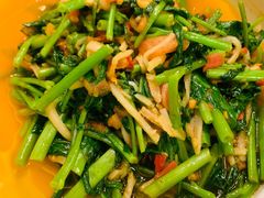 酸笋炒空心菜-浩海火燒雲傣家菜(静安芮欧店)