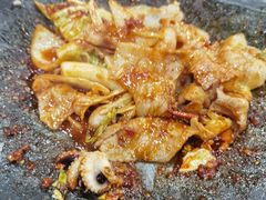 章鱼五花肉锅-牛信亭韩国料理·炭火烤肉(紫藤路店)