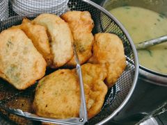 素韭菜馅饼-老方子馅饼粥(台东店)