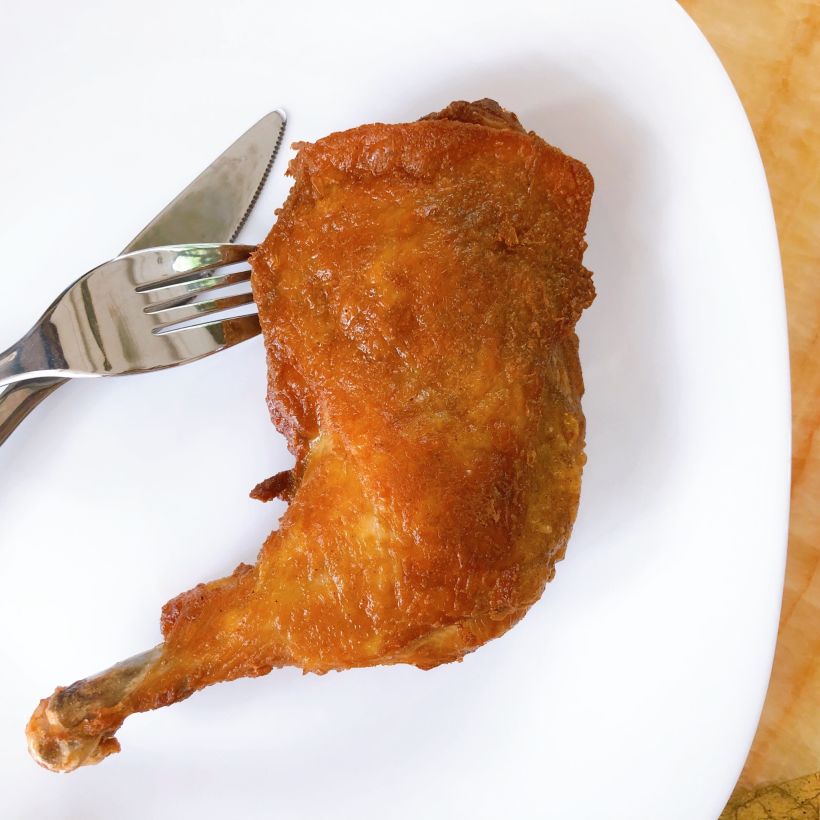 港式茶餐厅常有的生炸鸡腿