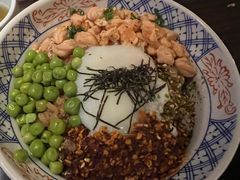 火炙三文鱼青豆辣味饭-山葵家·创意料理(EFC欧美广场店)