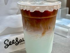 喵喵薄荷拿铁-Seesaw Coffee(上海虹桥天地店)
