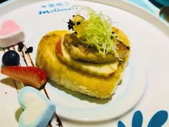 法式香煎鹅肝(客)-蜜桃花开·中西融合菜E&W(南长街店)