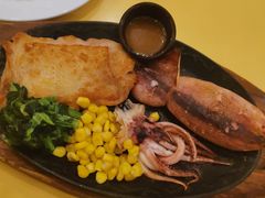鱿鱼鸡排拼盘-萨莉亚意式餐厅(梅花园店)