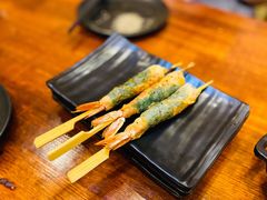 苏叶烤鸡皮虾-鸟串烧Yakitori