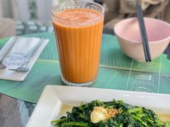 秘制虾酱炒空心菜-帕蓝·暹罗料理(大学路店)