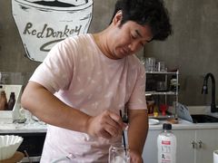 泡泡桃汁美式咖啡-red donkey coffee