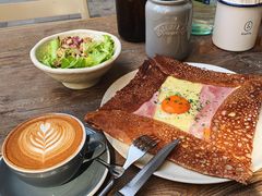 巴黎火腿鸡蛋芝士蘑菇可丽饼-RAC BAR(安福路店)