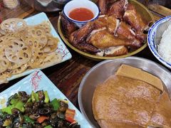 -盛得农家美食·无花果浸鸡·古法烧鸡·竹筒饭(白水寨森林海店)