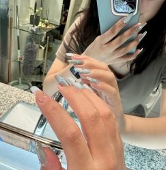 -复古绿·少女主题美甲美睫