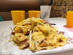 叉烧韭黄炒滑蛋-金利茶餐厅(中船汇店)