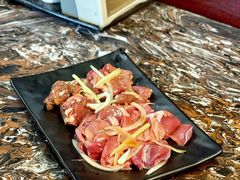 鸡胗鸡心拼盘-啊美丽炭火烤肉(滑翔一店)