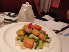 芦笋百合炒鳕鱼粒-东富酒家(龙湖西溪天街店)
