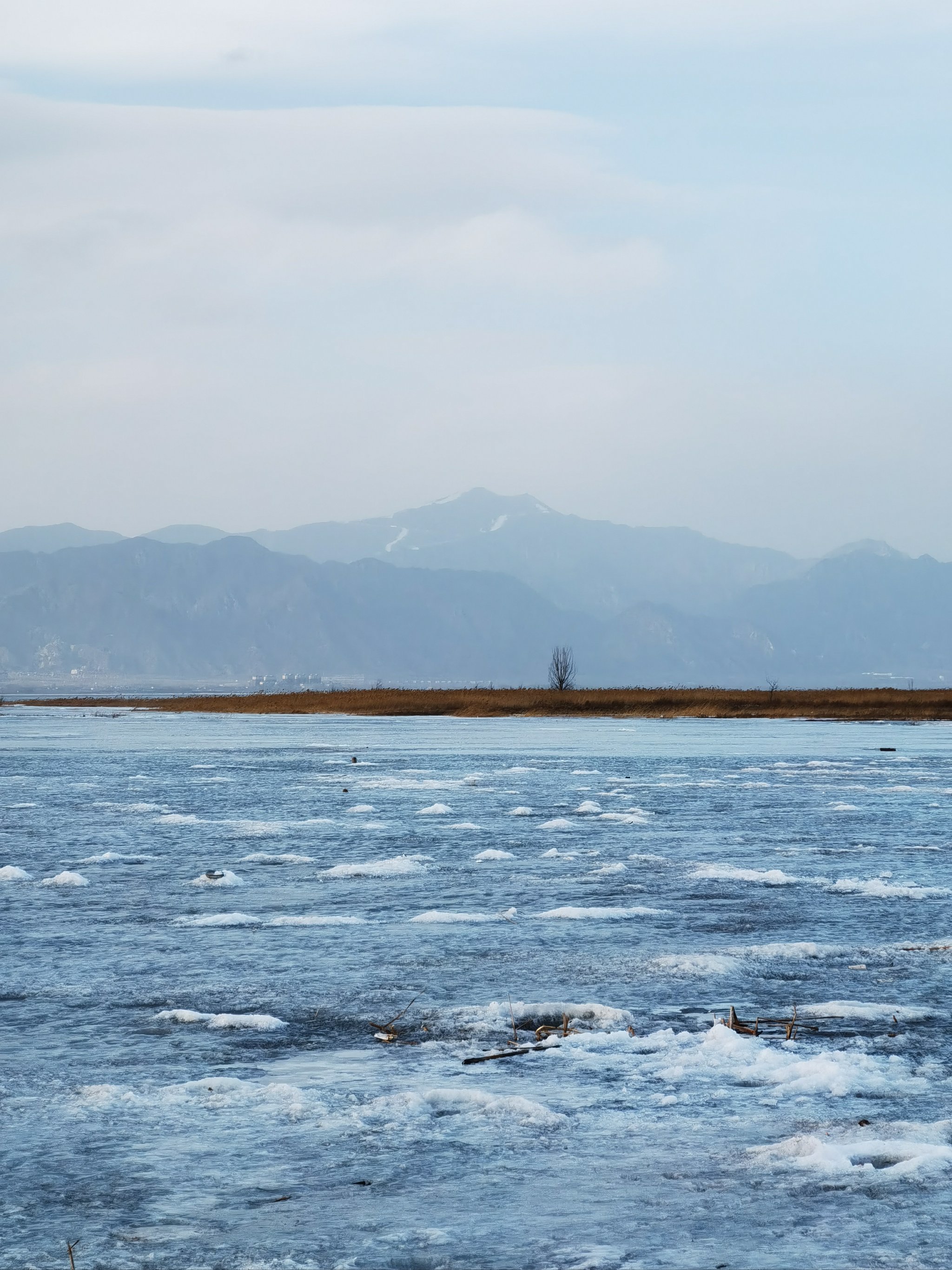 京郊冰雪初融,官厅水库一日游