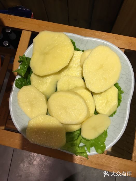 羔羊紫铜木炭火锅(新村学伟鑫城店)-土豆片图片-大庆美食-大众点评网