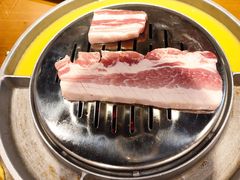 煎过五花肉-辛蒲洞韩餐烤肉
