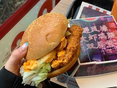 避风塘大虾鸡腿双层堡-肯德基(孝陵卫地铁站店)