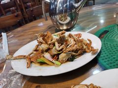 葱爆花蟹-黄大妈农家菜