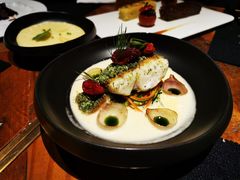 煎海鲈鱼配意大利节瓜面-AZUL by FUEL蓝色·法式酒馆(琶醍店)