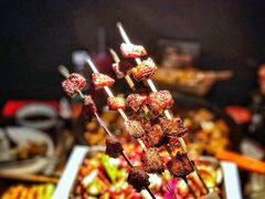 烤猪颈肉-烤匠麻辣烤鱼(环球中心店)