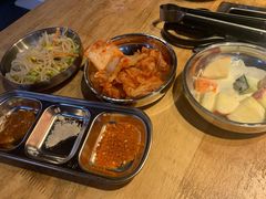 烤原味猪颈肉-OBANAE欧巴呢韩国传统烤肉店(三水店)