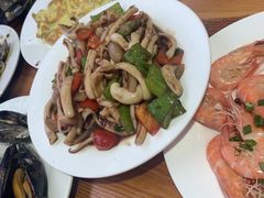 鱿鱼炒尖椒-阿军排档·烧烤