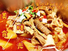 牛杂鸳鸯锅-左庭右院鲜牛肉火锅(浦江欢乐颂店)