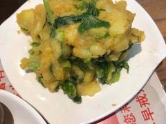 小白菜土豆泥-韩师傅老大同刀削面(北苑路店)