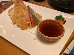 蔬菜天妇罗拼盘-王鼎精致料理铁板烧(世博源店)